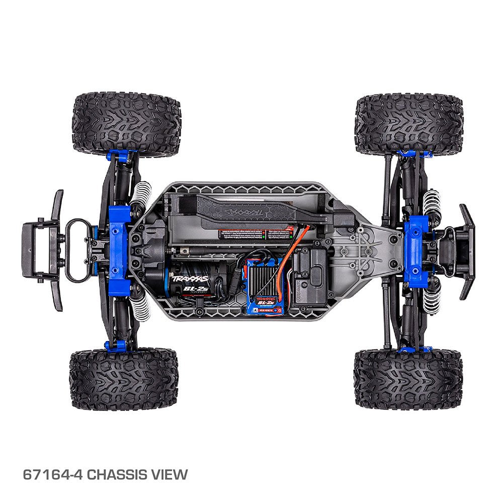 TRAXXAS RUSTLER 4X4 BL-2S - BLUE