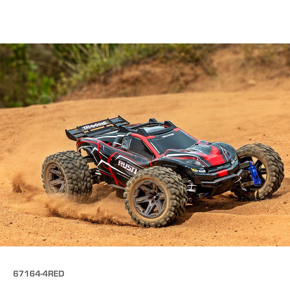 TRAXXAS RUSTLER 4X4 BL-2S - RED