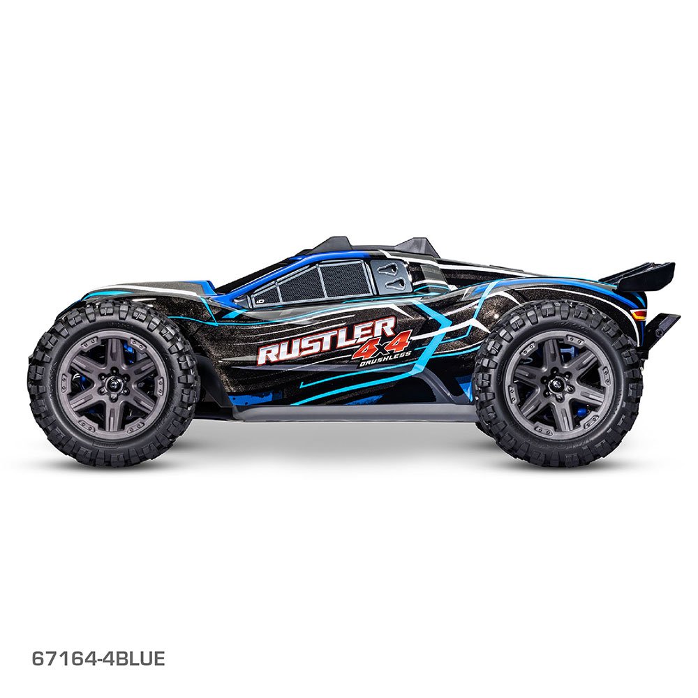 TRAXXAS RUSTLER 4X4 BL-2S - BLUE