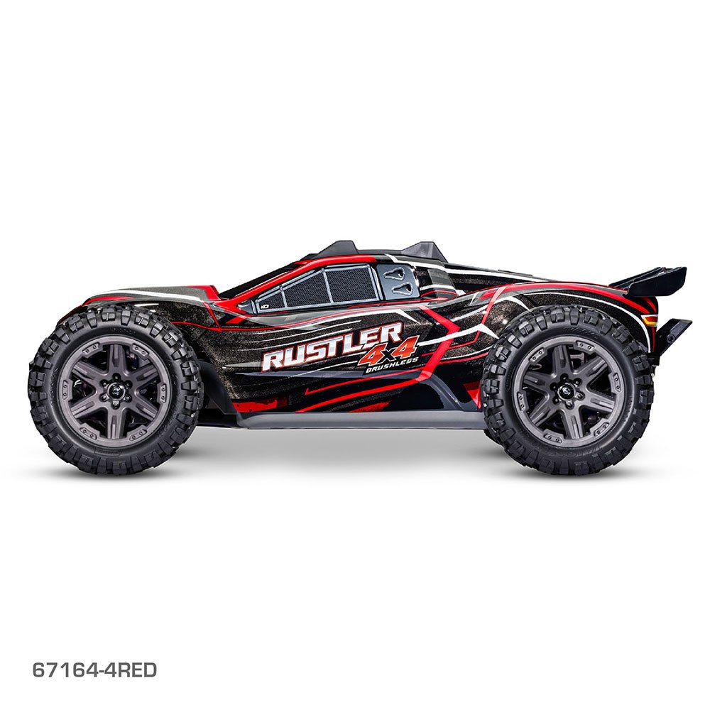 TRAXXAS RUSTLER 4X4 BL-2S - RED