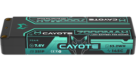 CAYOTE Racing Lipo Battery, 145C, 7000mAh, 7.6V, 53.2Wh