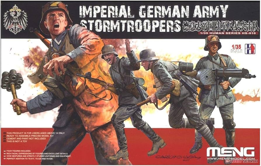 MENG 1/35 Imperial German Army Stormtroopers Plastic Model Kit