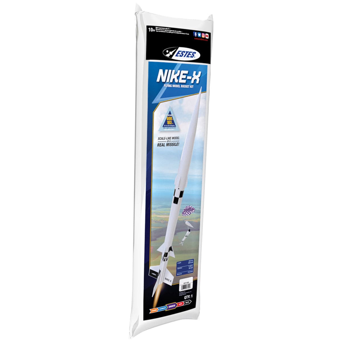 ESTES Nike-X Advanced Model Rocket Kit (18mm Standard Engine)