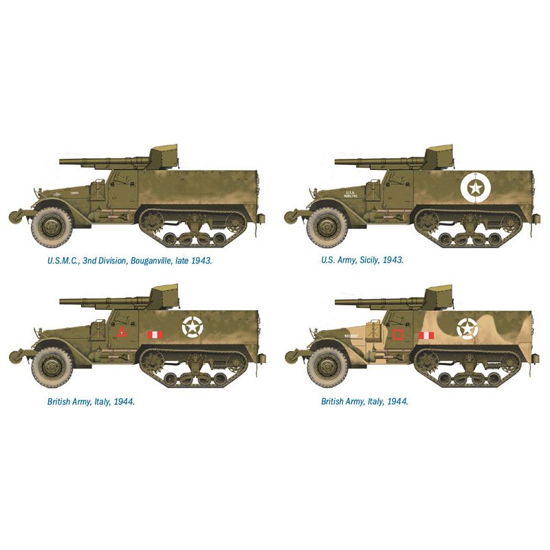 ITALERI 1/72 M3 75mm Gun Motor Carriage