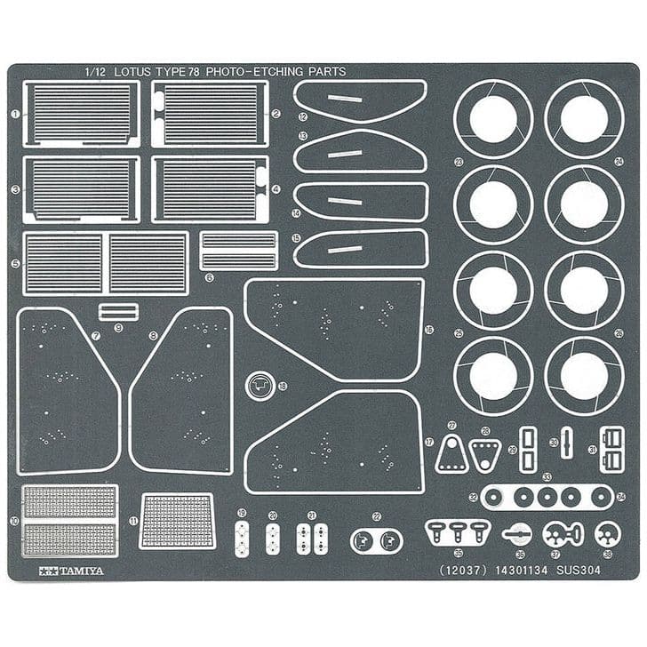 TAMIYA 1/12 Lotus Type 78 with Photo Etched Parts