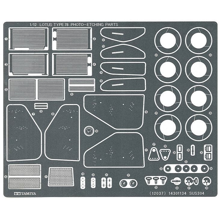 TAMIYA 1/12 Lotus Type 78 with Photo Etched Parts