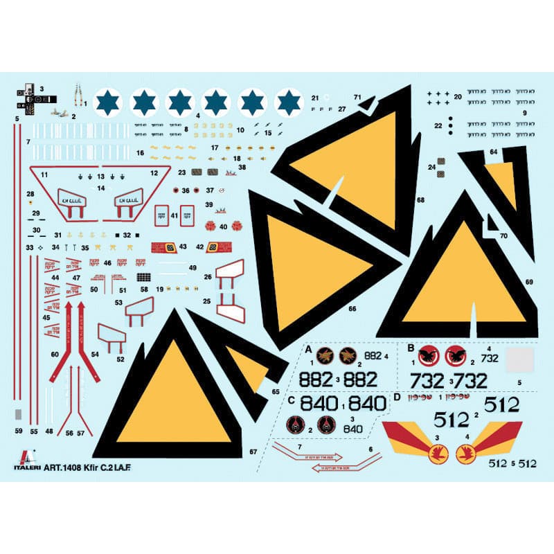 ITALERI 1/72 Kfir C. 2/C.7