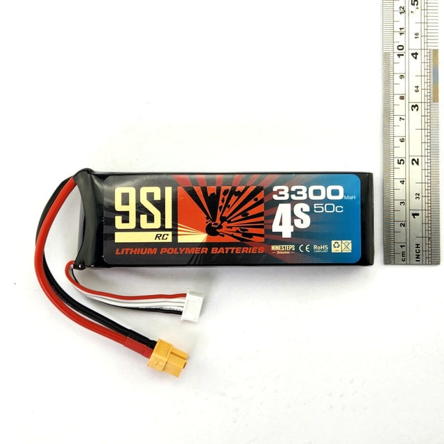 NINESTEPS 3300mAh 14.8V  50C 4 Cell LiPo Battery Soft Case (XT60 Plug)