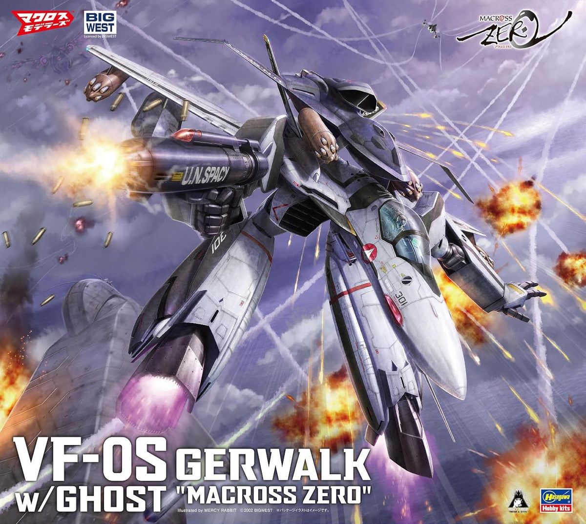 HASEGAWA VF-0S GERWALK w/GHOST "MACROSS ZERO"