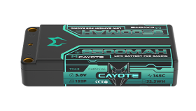 CAYOTE Racing Lipo Battery, 145C, 8500mAh, 3.8V, 32.3Wh