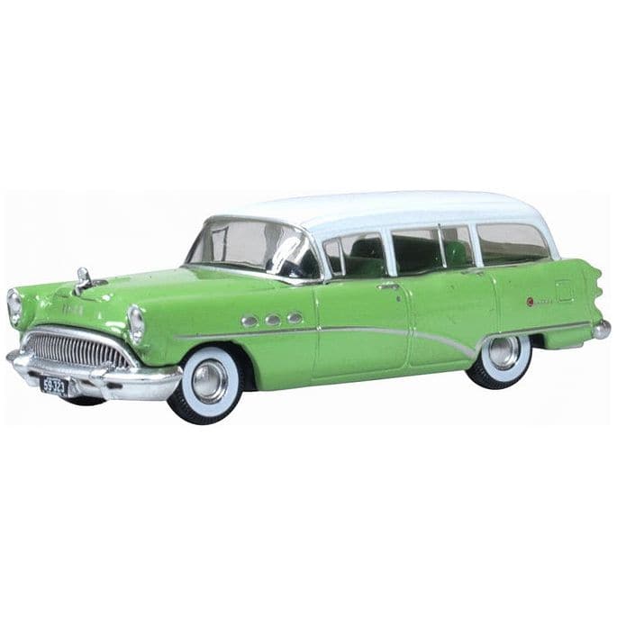 OXFORD 1/87 Buick Century Estate Wagon 1954 Willow Green and White