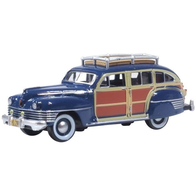 OXFORD 1/87 Chrysler T & C Woody Wagon 1942 South Sea Blue