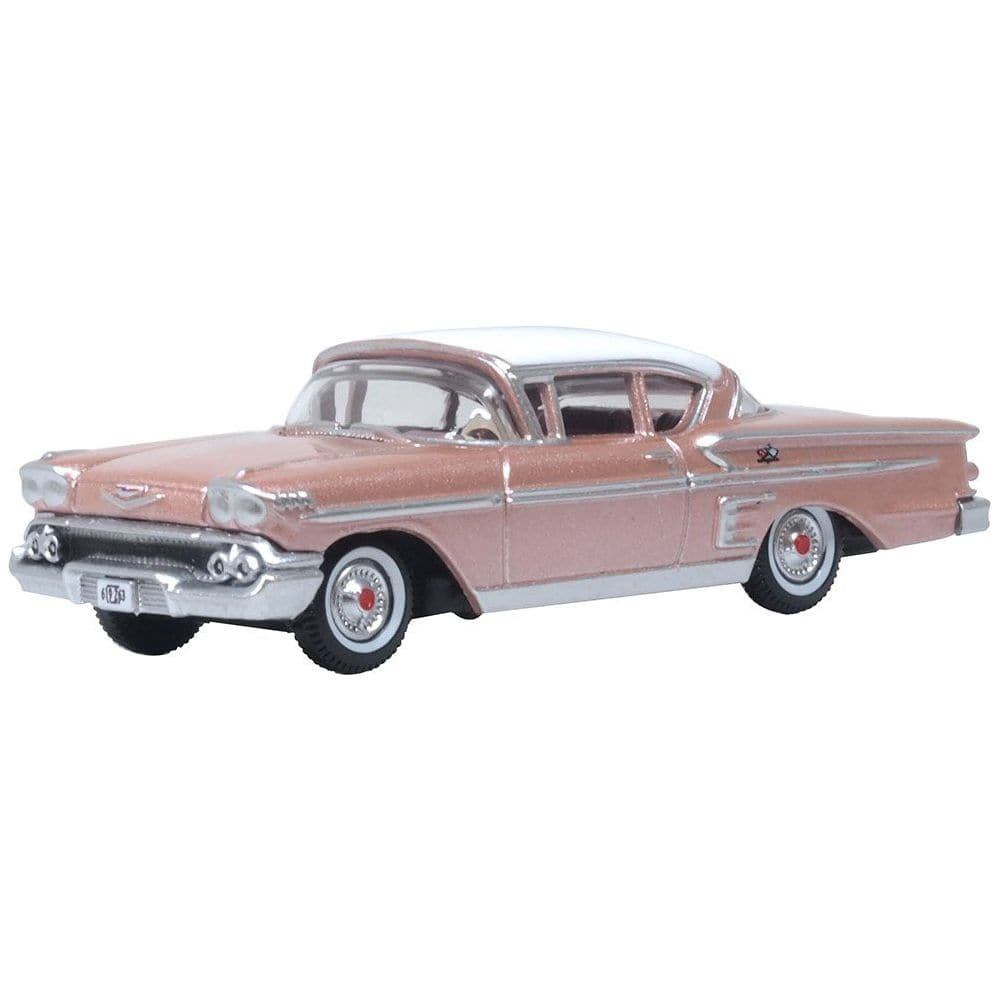 OXFORD Chevrolet Impala Sport Coupe 1958 Cay Coral And White