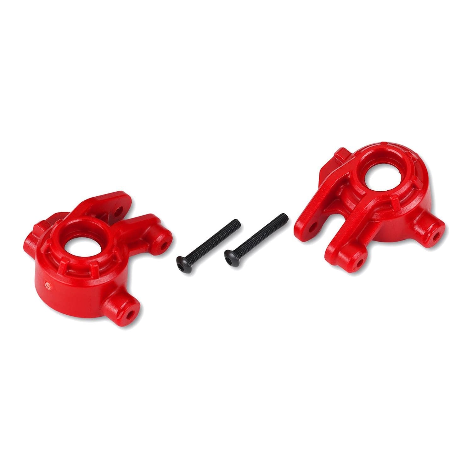 Traxxas Hoss/Rustler/Slash 4x4 Extreme Heavy Duty Steering Blocks (Red) (2)