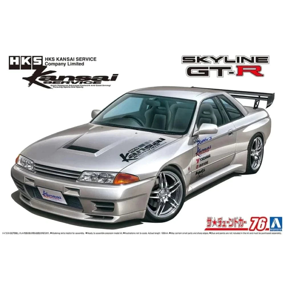 AOSHIMA 1/24 HKS Kansai BNR32 Skyline GT-R 90 Nissan