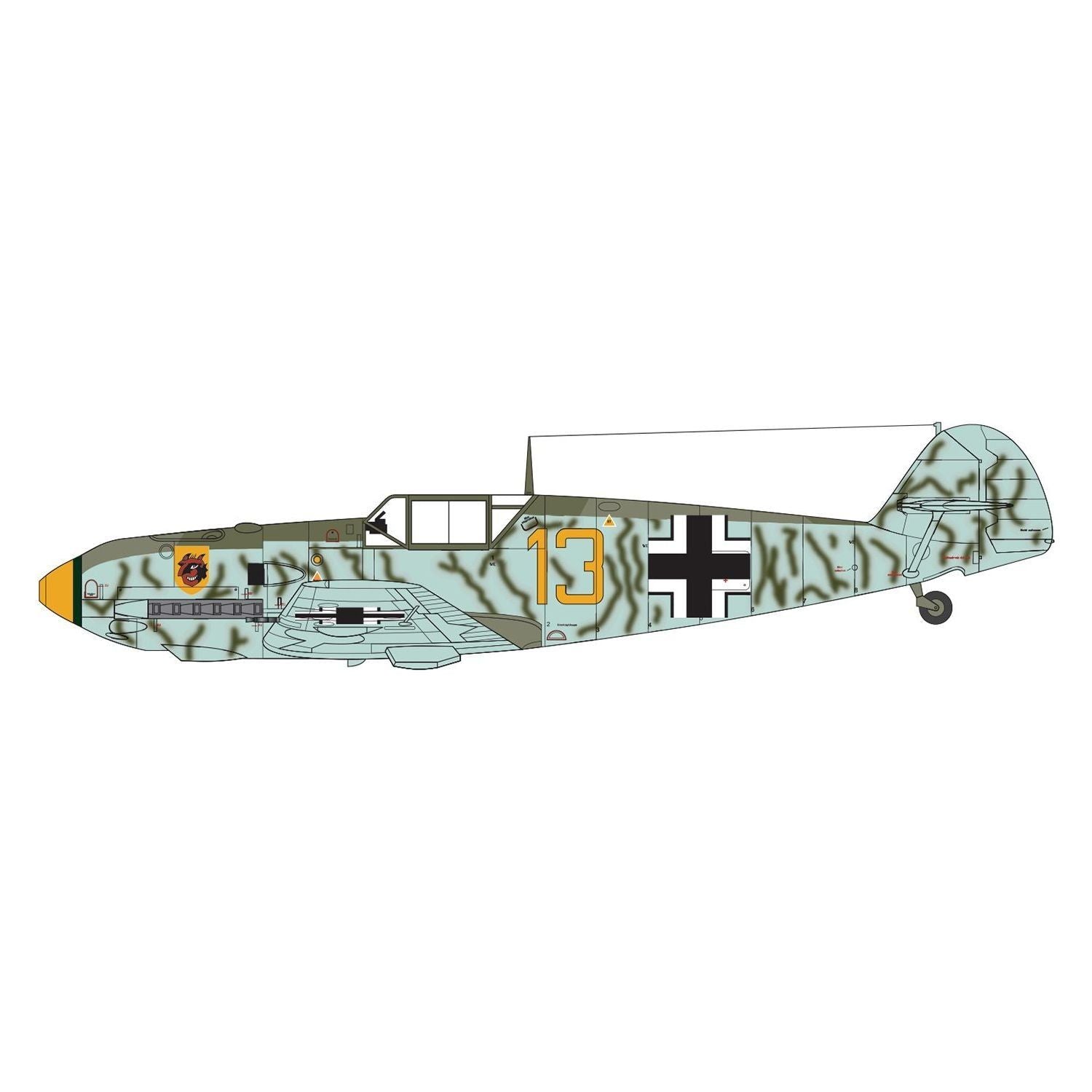 AIRFIX 1/72 Messerschmitt Bf109E-4