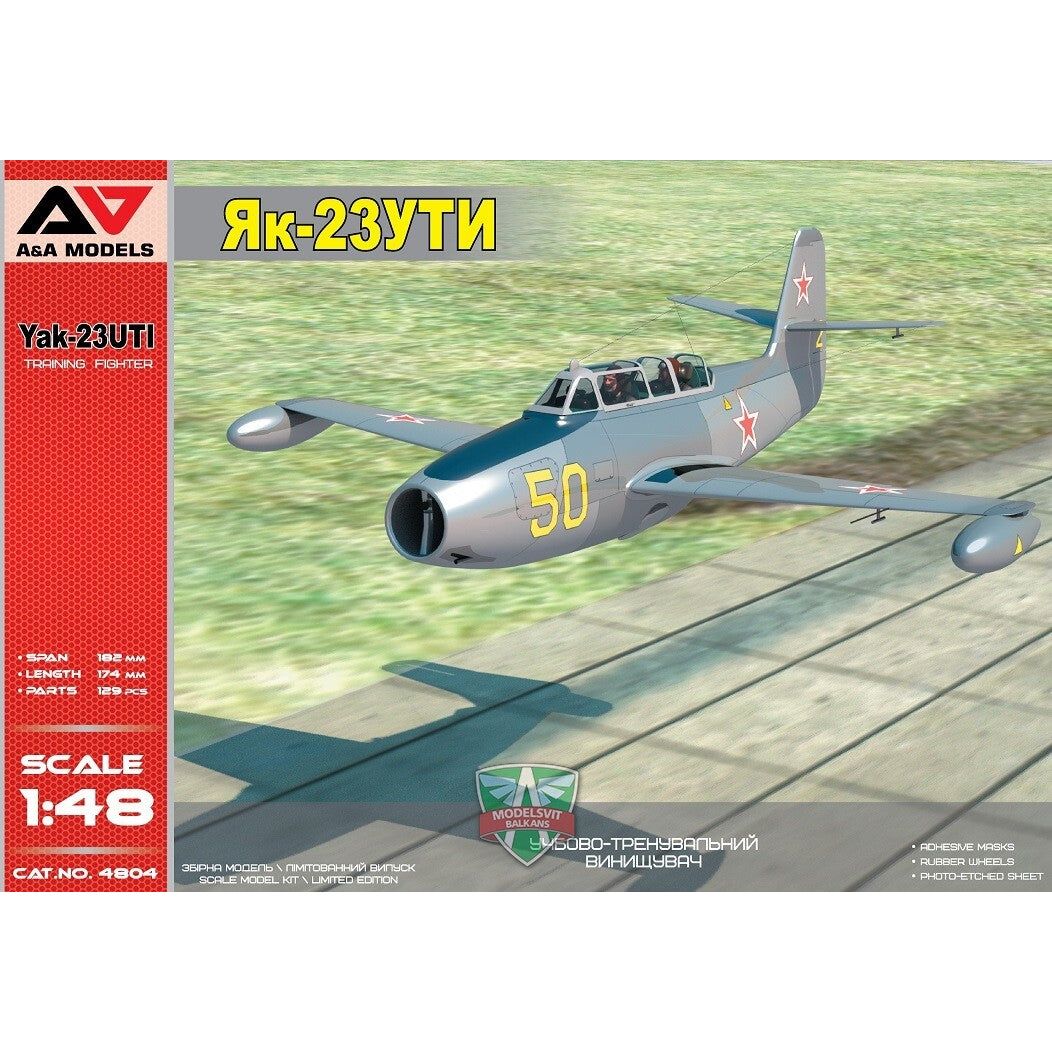 A&A Models 1/48 Yak-23UTI Plastic Model Kit [4804]