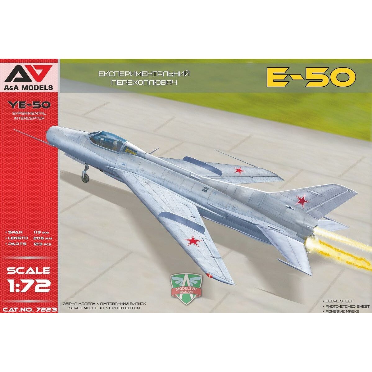 A&A Models 1/72 Ye-50 Plastic Model Kit [7223]