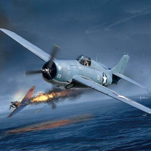 ACADEMY   1/48 Grumman F4F-4 Wildcat "Battle of Midway" Plastic Model Kit