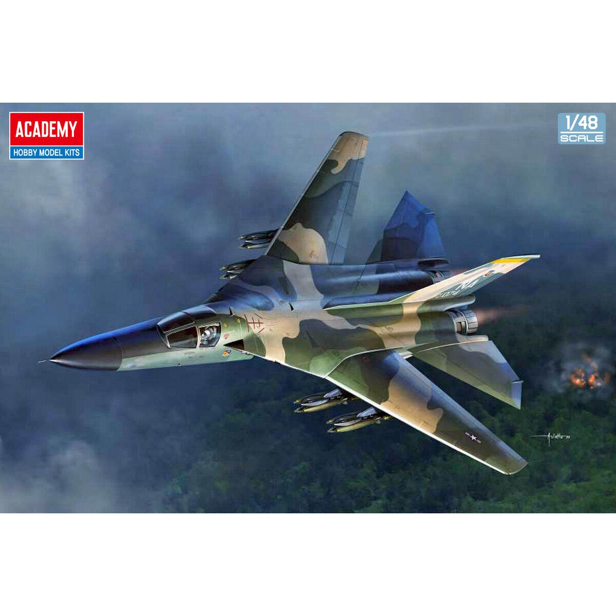 Academy 1/48 USAF F-111A Aardvark "Vietnam War" Plastic Model Kit