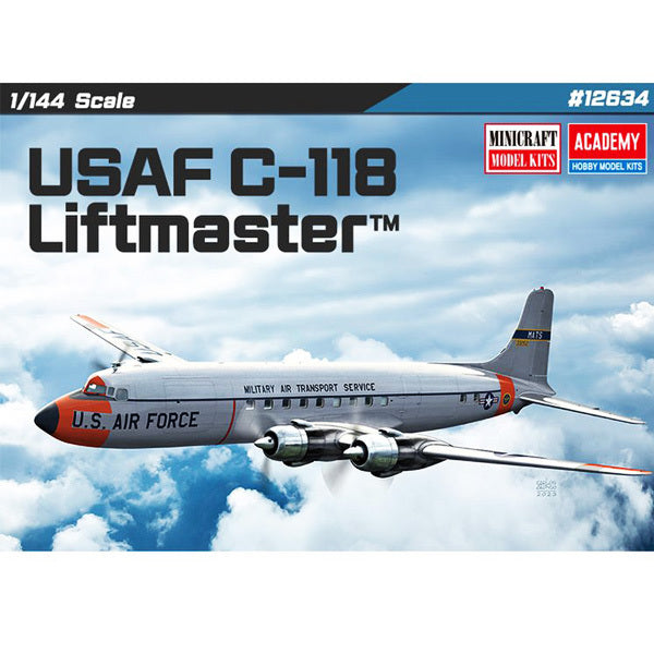 Academy 1/144 USAF C-118 Liftmaster Plastic Model Kit