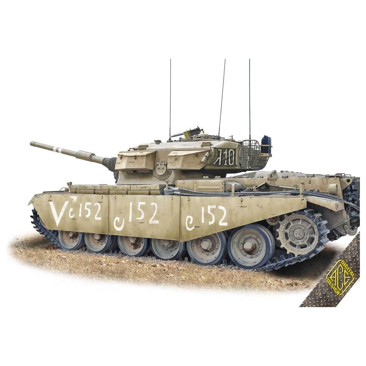 Ace Model 1/72 IDF Centurion Shot Kal Alef 1973 Plastic Model Kit [72439]