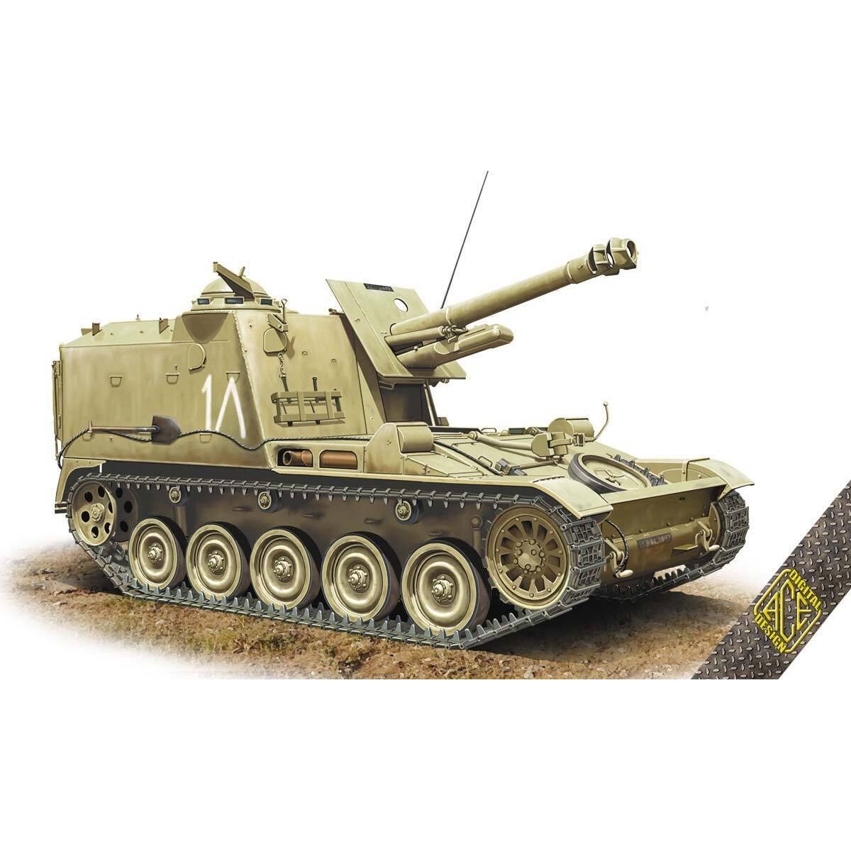 Ace Model 1/72 AMX Mk.61 105 mm French Self-Propelled Howitzer Plastic Model Kit [72453] [72453]