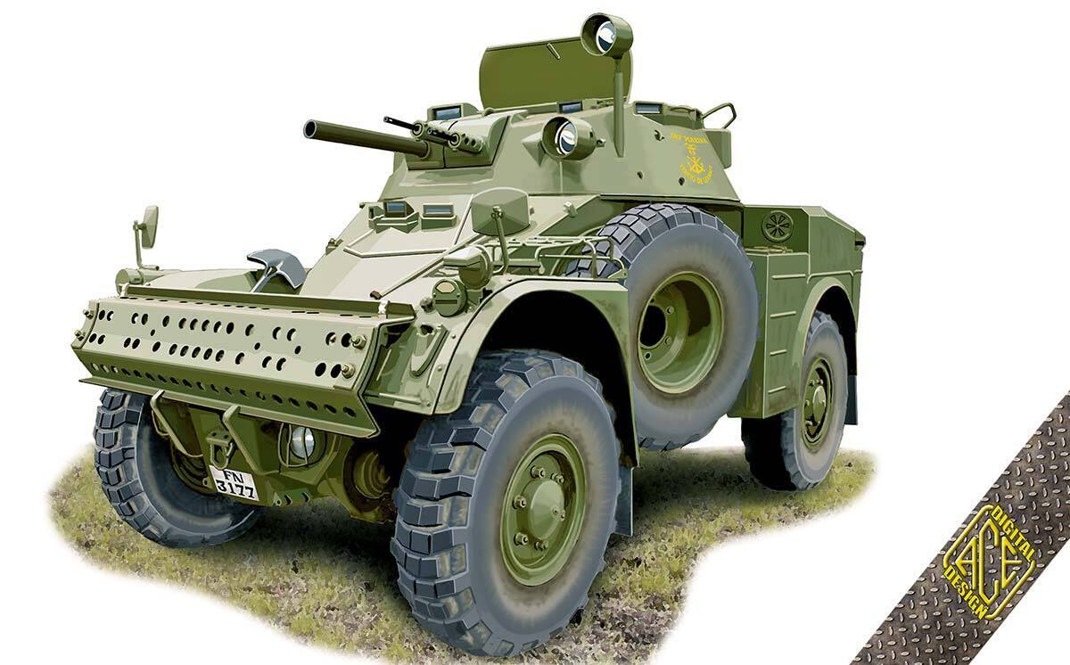 Ace Model 1/72 Panhard AML-60 Mortar Carrier (4Ã—4) Digital Design Plastic Model Kit [72455] [72455]