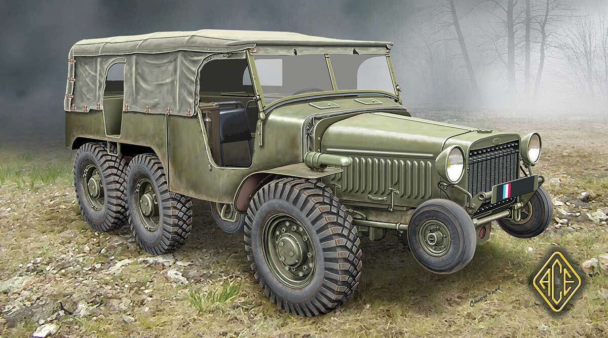 Ace Model 1/72 French Artillery tractor (6x6) W-15T Plastic Model Kit [72536]