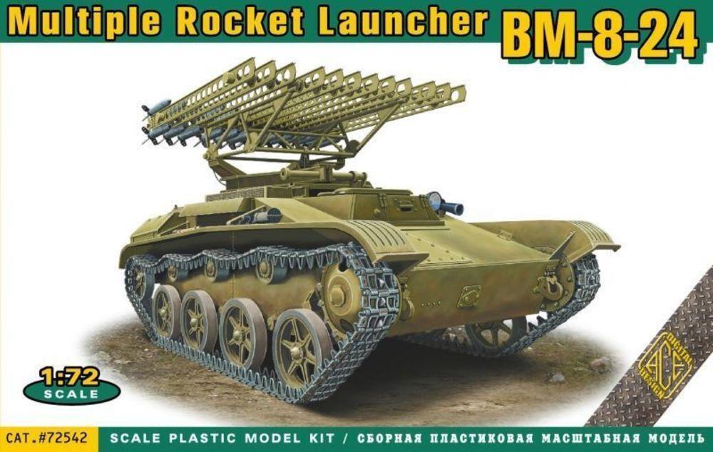 Ace Model 1/72 BM-8-24 Multiple Rocket Launcher Plastic Model Kit [72542]