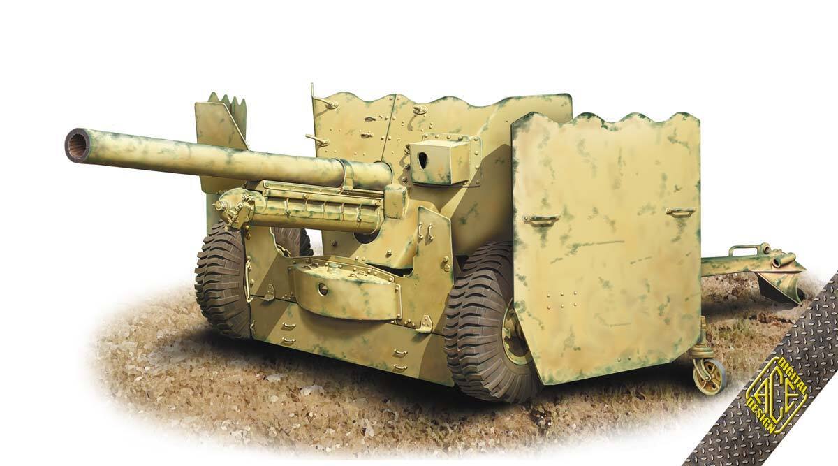 Ace Model 1/72 Ordnance QF 6-pounder Mk.II/Mk.IV Plastic Model Kit [72563]