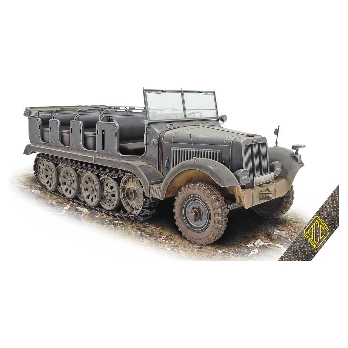 Ace Model 1/72 SdKfz.6 Zugkraftwagen 5t Pionier Plastic Model Kit [72567]