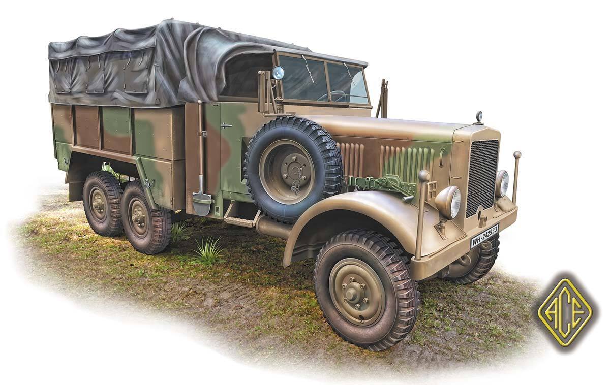 Ace Model 1/72 Einheints-Diesel 2,5t 6x6 Lastkraftwagen (LKW) Plastic Model Kit [72578]