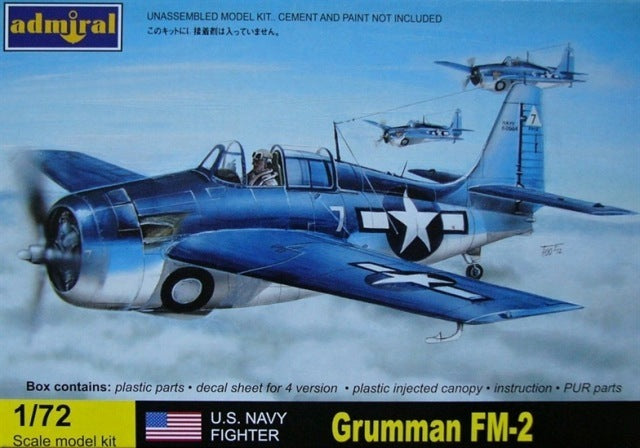 AZ MODEL Admiral 1/72 Grumman FM-2 USN  Plastic Model Kit [ADM7213]