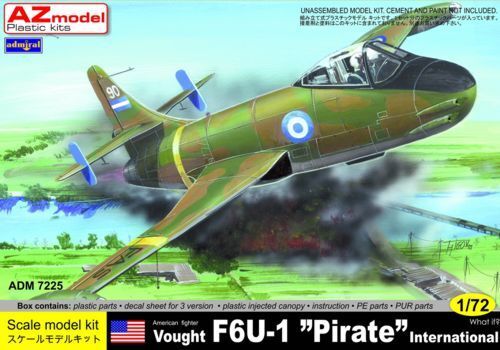 AZ MODEL Admiral 1/72 Vought F6F-1 Pirate International Plastic Model Kit [ADM7225]