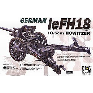 AFV Club 1/35 German Lefh18 105mm Howitzer Plastic Model Kit [AF35050]