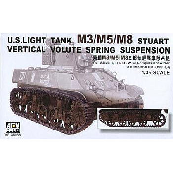 AFV Club 1/35 M3 Stuart Light Tank Vertical Volute Spring Suspension Conversion Kit [AF35056]