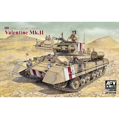 AFV Club 1/35 British Infantry Tank Mk.III Valentine Mk.II Plastic Model Kit [AF35185]