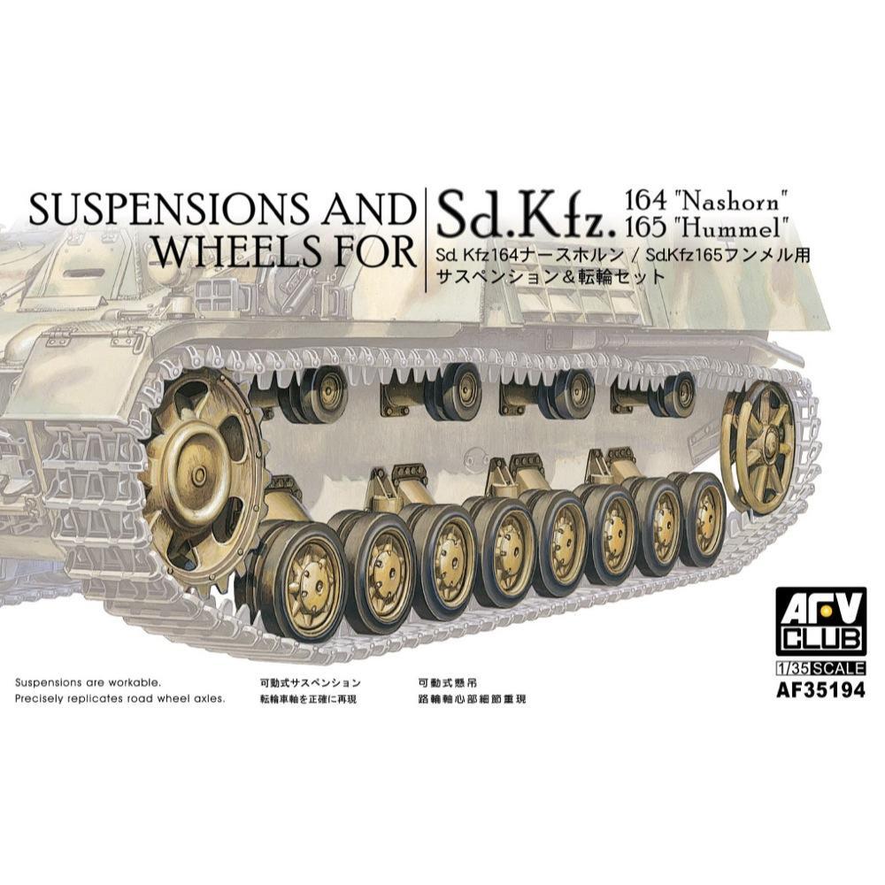 AFV Club 1/35 Suspensions And Wheels For Sd.Kfz.164 Plastic Model Kit [AF35194]