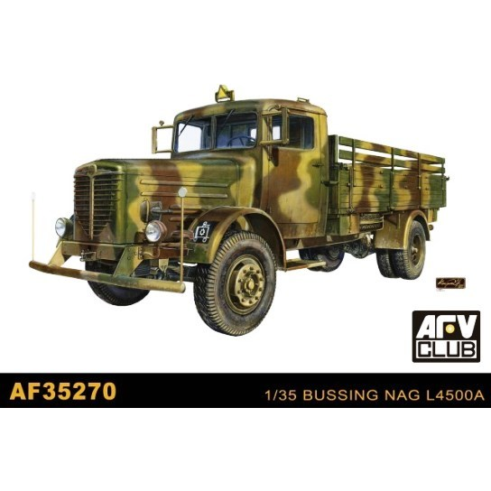 AFV Club 1/35 German Military 4X4 Truck Bussing Nag L4500A Plastic Model Kit [AF35270]