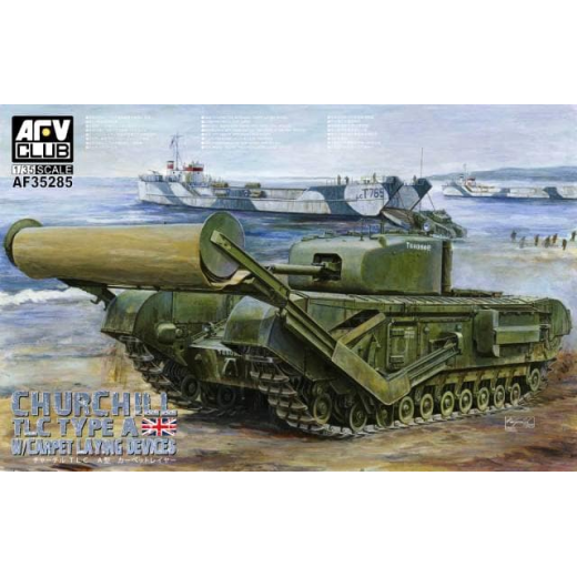 AFV Club 1/35 Churchill Tlc Type-A (w/ Carpet Laying Devices) Plastic Model Kit [AF35285]