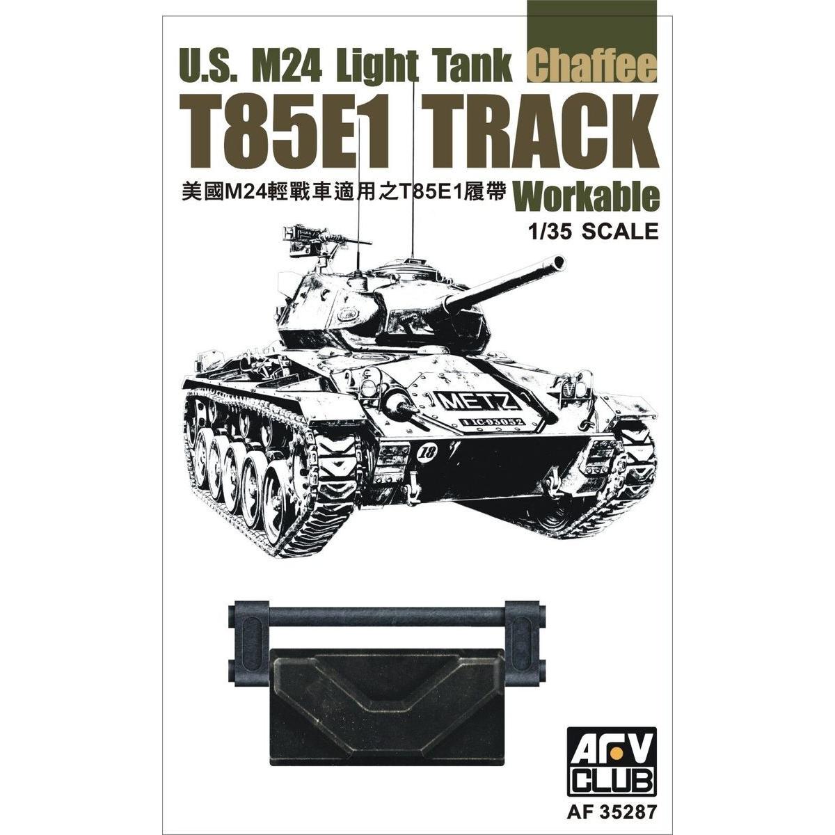 AFV Club 1/35 M24 Light Tank Chaffee T85E1 Track Plastic Model Kit [AF35287]