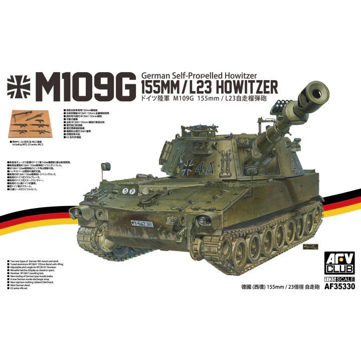 AFV Club M109G 155mm/L23 Self-Propelled Howitzer Plastic Model Kit [AF35330]