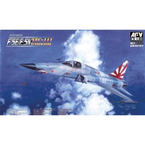 AFV Club 1/48 F-5E/F-5N VFC-111 SUNDOWNERS Plastic Model Kit [AR48101]