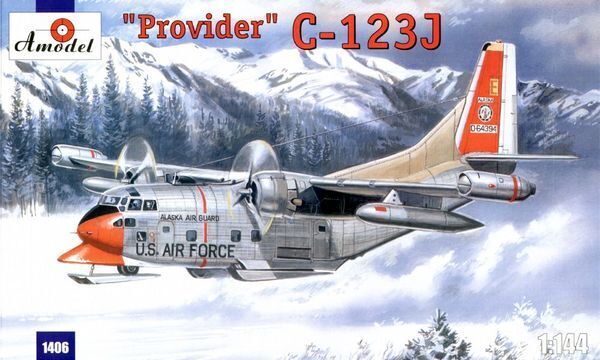 Amodel 1/144 C-123J Provider USAF aircraft Plastic Model Kit [1406]