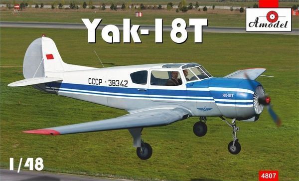 Amodel 1/48 Yakovlev Yak-18T Plastic Model Kit [4807]