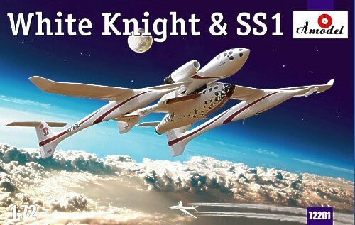 Amodel 1/72 White Knight & Space Shuttle 1 Plastic Model Kit [72201]