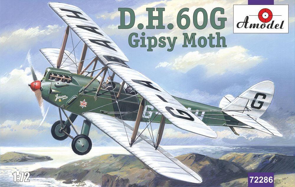 Amodel 1/72 D.H.60G Gipsy Moth Plastic Model Kit [72286]