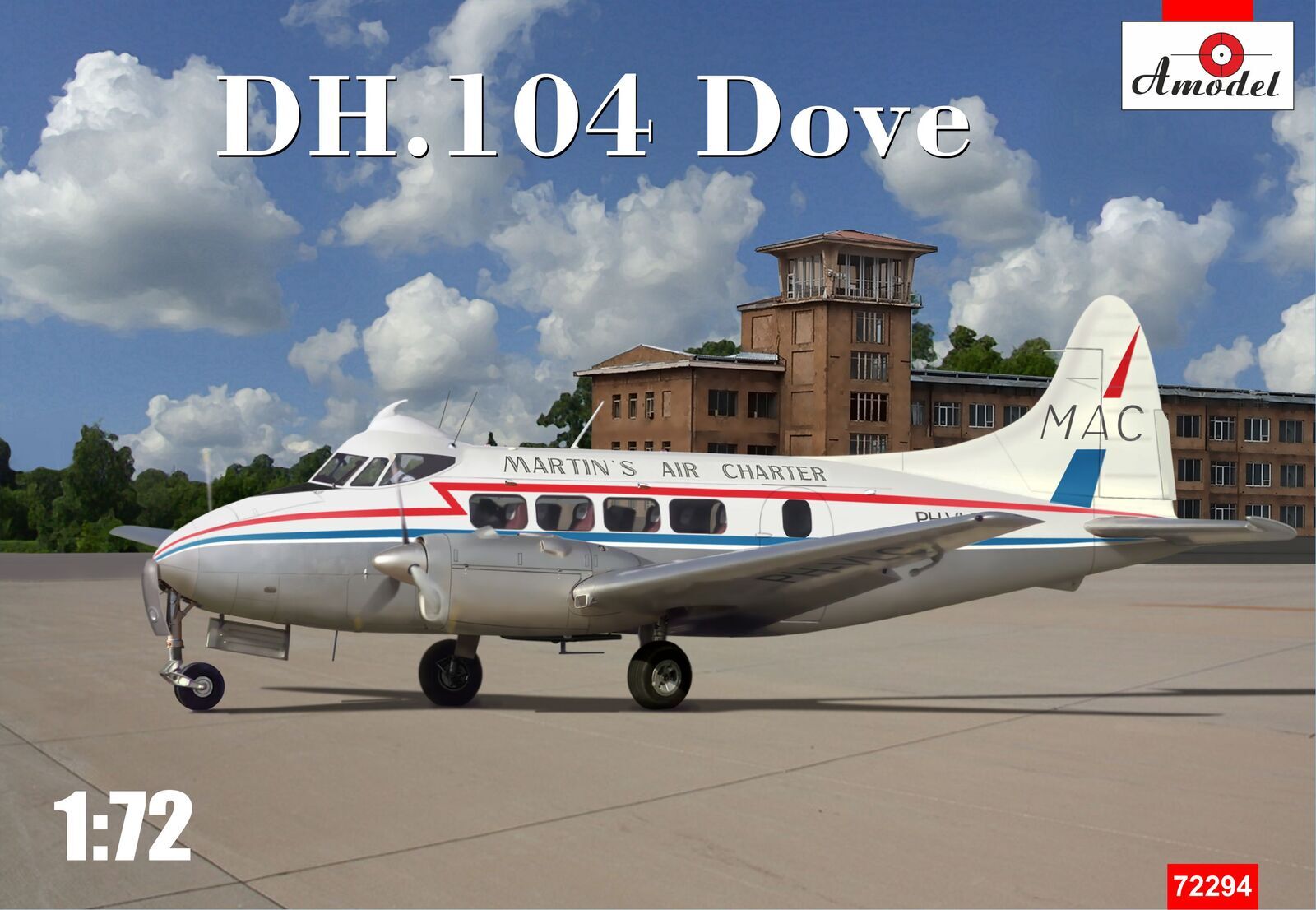 Amodel 1/72 DH-104 Dove Plastic Model Kit [72294]