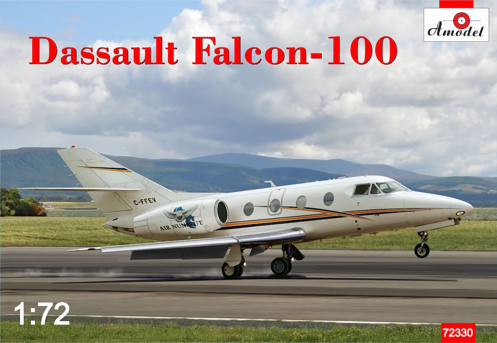 Amodel 1/72 Dassault Falcon-100 Plastic Model Kit [72330]